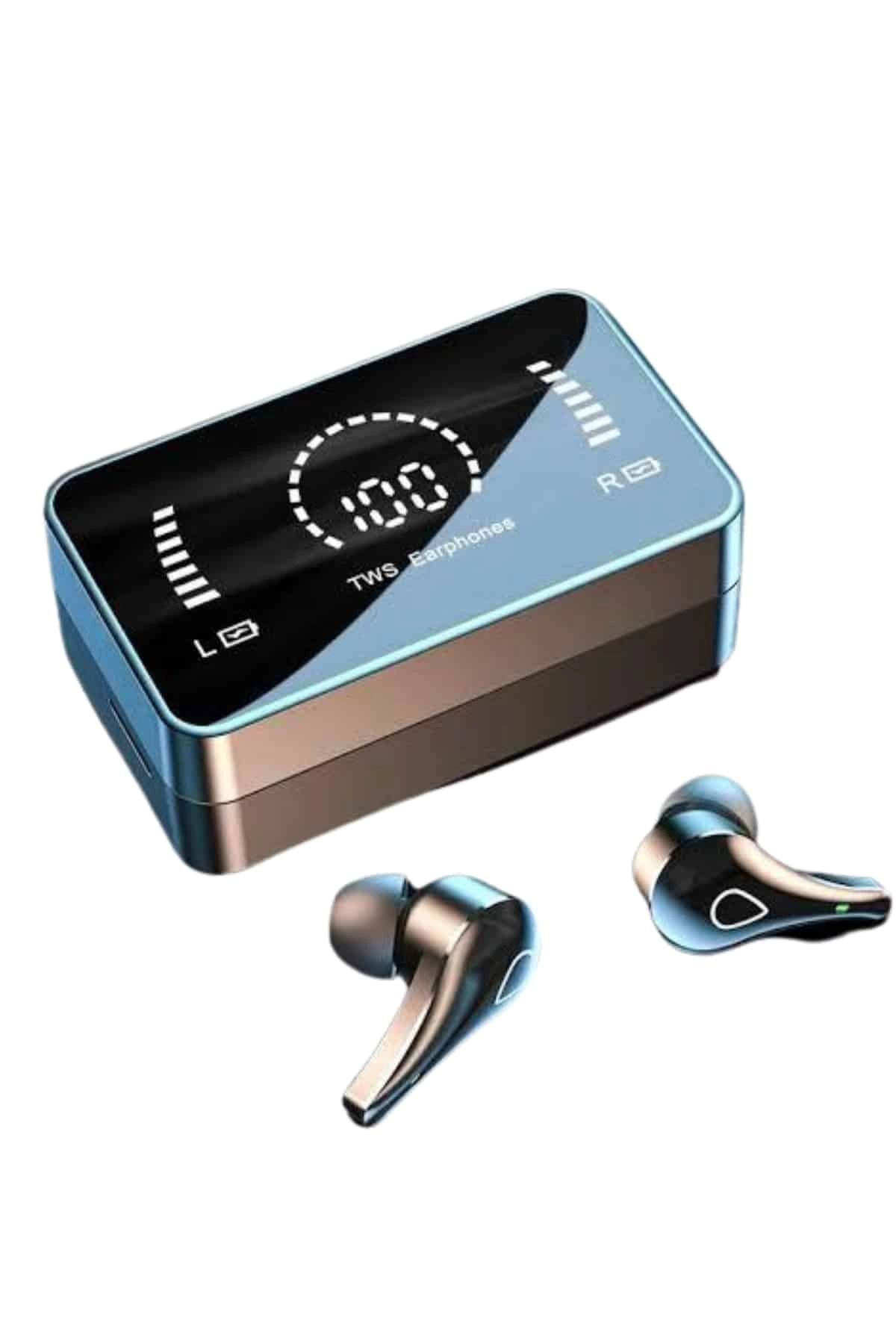 Tws Bluetooth Kulaklık Kablosuz Uzun Pil Ömrü Dijital Göstergeli Powerbank ( Lisinya )