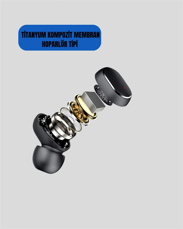 Tws Bluetooth Kulaklık Kulak İçi Kablosuz Dijital Göstergeli Çağrı Cevaplayabilen ( Lisinya )