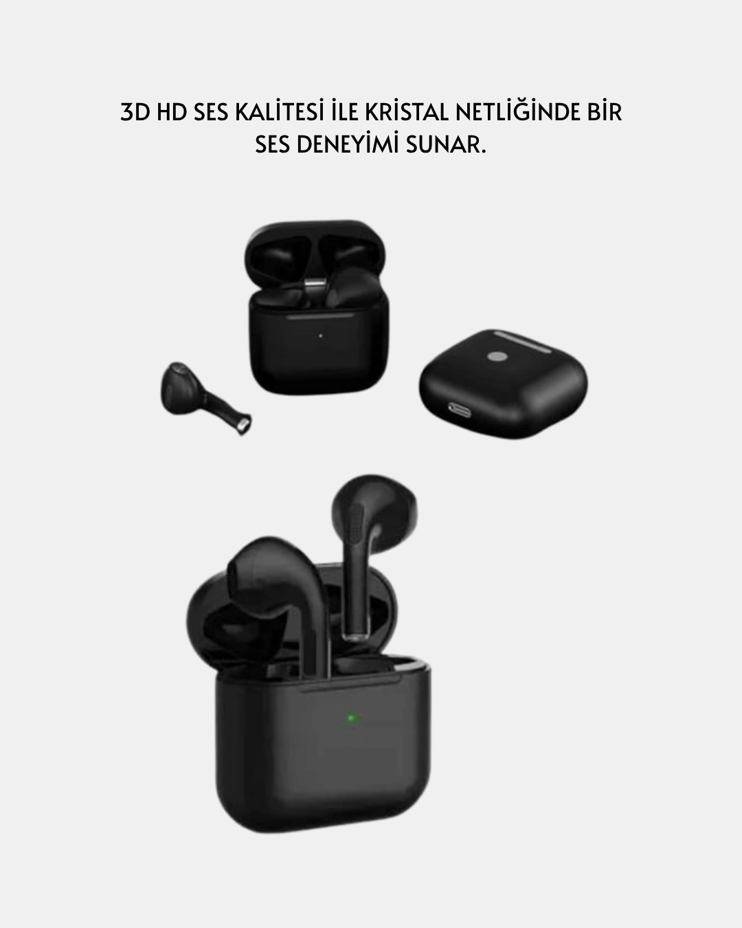 Tws Pro 5 Bluetooth Kulaklık – Gelişmiş Ses Teknolojisi Ve Uzun Batarya Ömrü ( Lisinya )