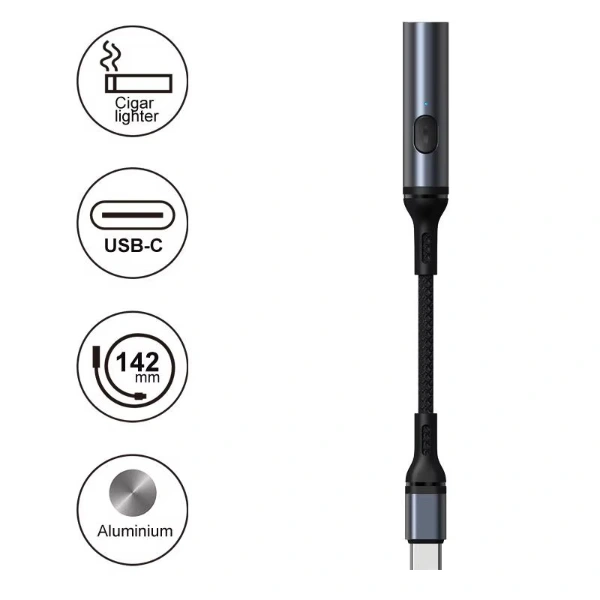 Type - C Kablolu Elektrikli Çakmak ( Lisinya ) Type - C Kablolu Elektrikli Çakmak ( Lisinya )