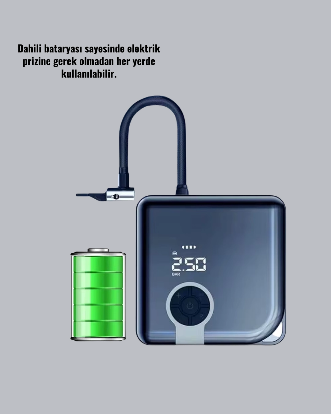 Type-c Şarj Girişli Taşınabilir Elektrikli Hava Pompası ( Lisinya )