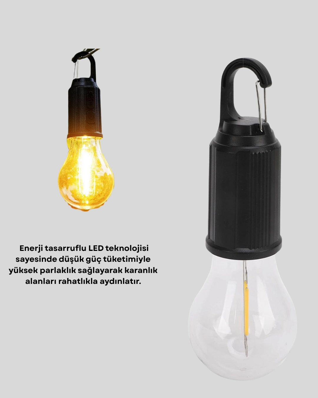 Type-c Şarjlı Led Kamp Lambası – Uzun Ömürlü Pil Ve Yüksek Parlaklık ( Lisinya )