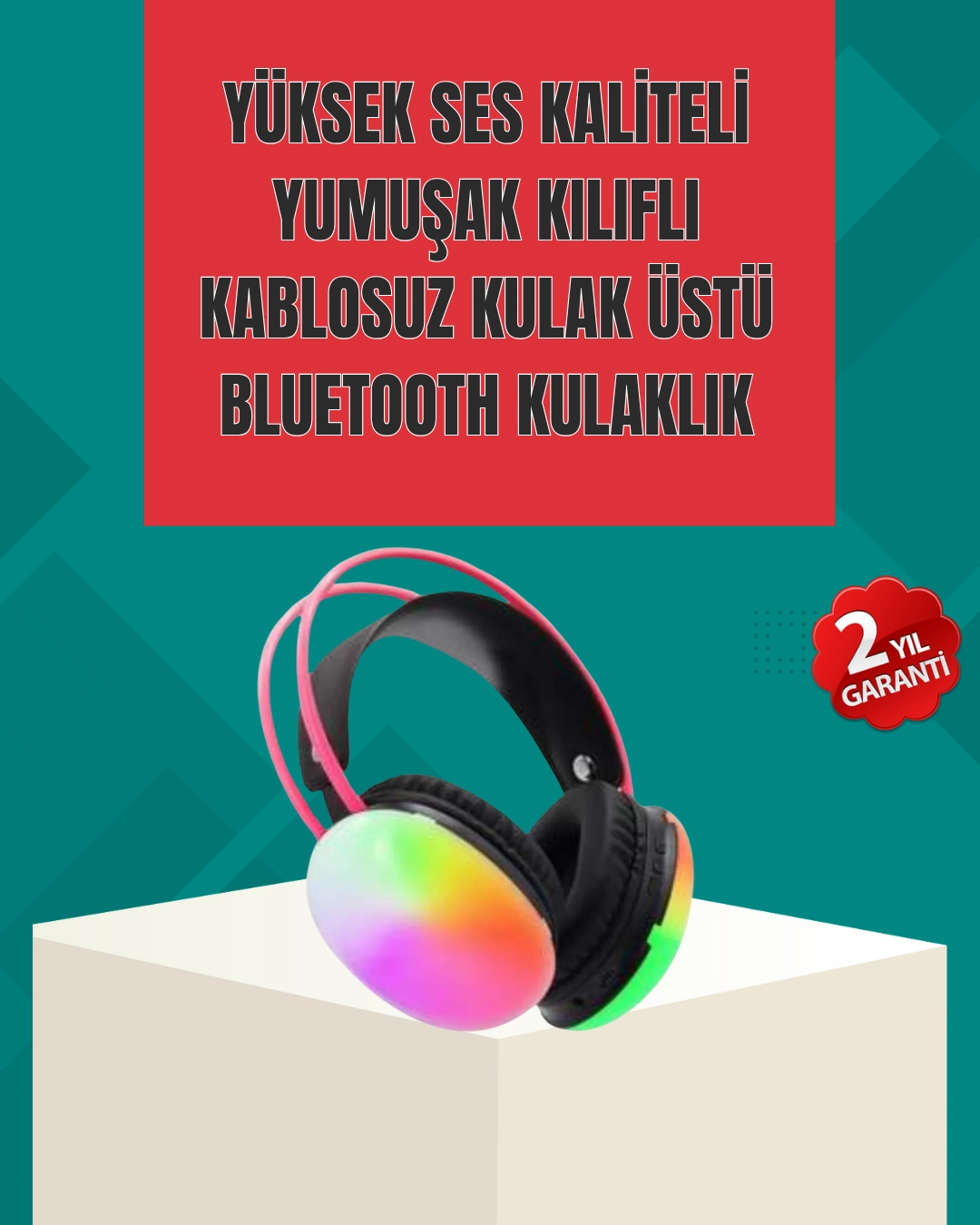 Type-c Şarjlı Rgb Işıklı Bluetooth  Kulaklığı ( Lisinya )