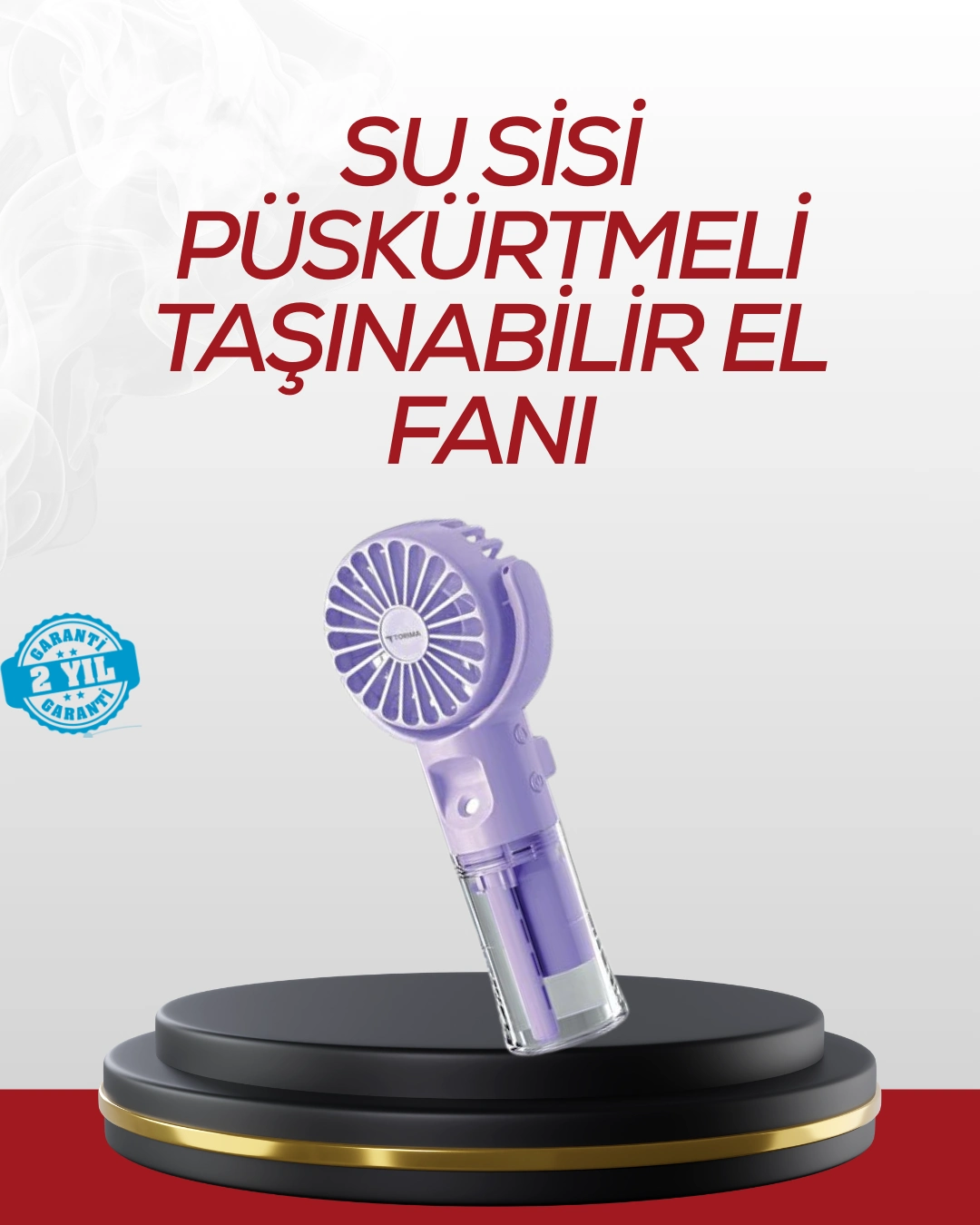Type-c Şarjlı Taşınabilir Su Buharlı Mini Vantilatör ( Lisinya )