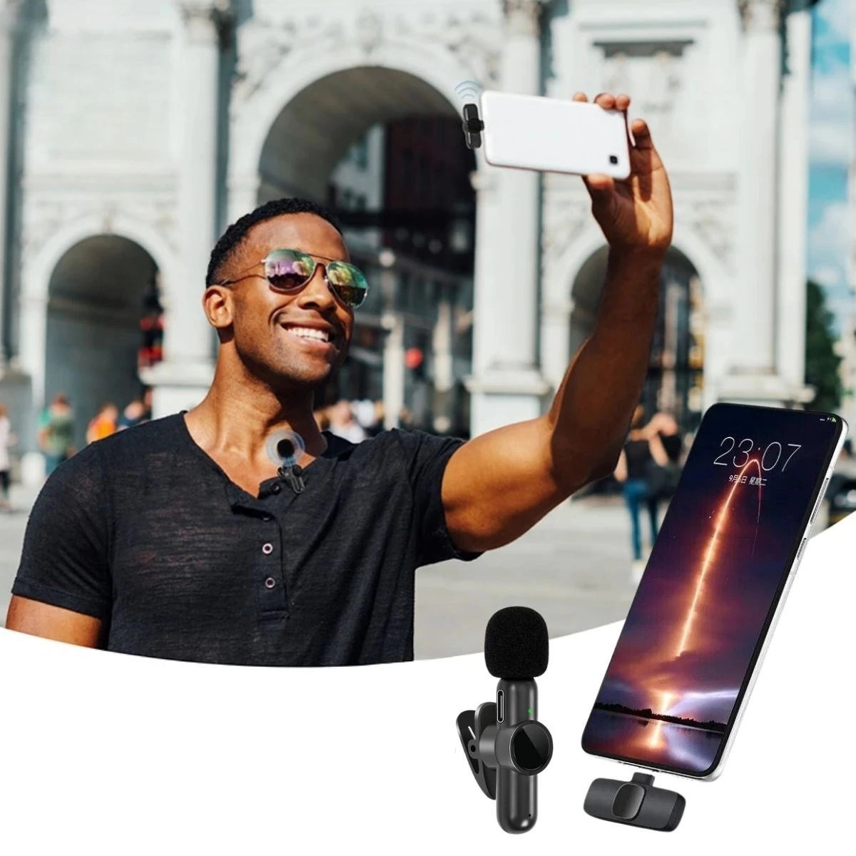 Type C Uyumlu İphone Dönüştürücülü Kablosuz Yaka Mikrofonu Android Ve İphone Uyumlu Mini Mikrofon ( Lisinya ) Type C Uyumlu İphone Dönüştürücülü Kablosuz Yaka Mikrofonu Android Ve İphone Uyumlu Mini Mikrofon ( Lisinya )