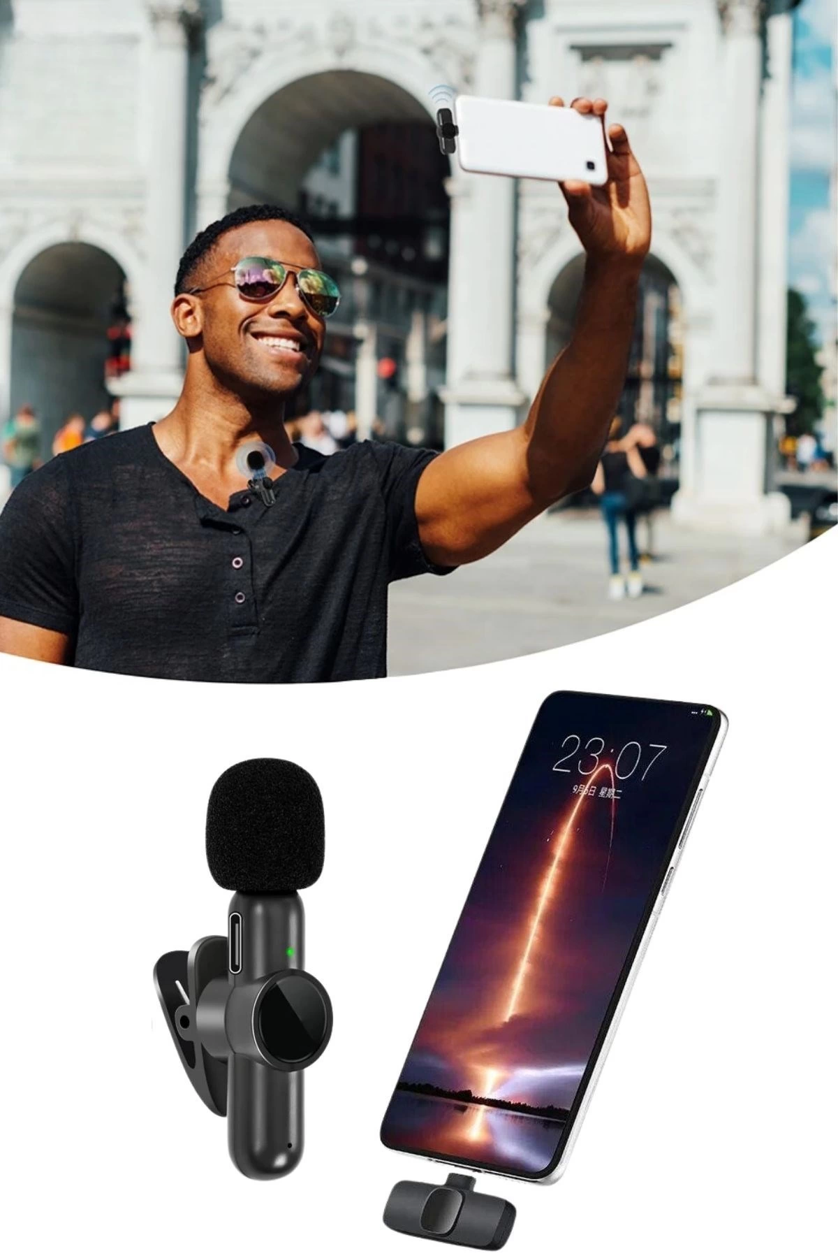 Type C Uyumlu İphone Dönüştürücülü Kablosuz Yaka Mikrofonu Android Ve İphone Uyumlu Mini Mikrofon ( Lisinya ) Type C Uyumlu İphone Dönüştürücülü Kablosuz Yaka Mikrofonu Android Ve İphone Uyumlu Mini Mikrofon ( Lisinya )