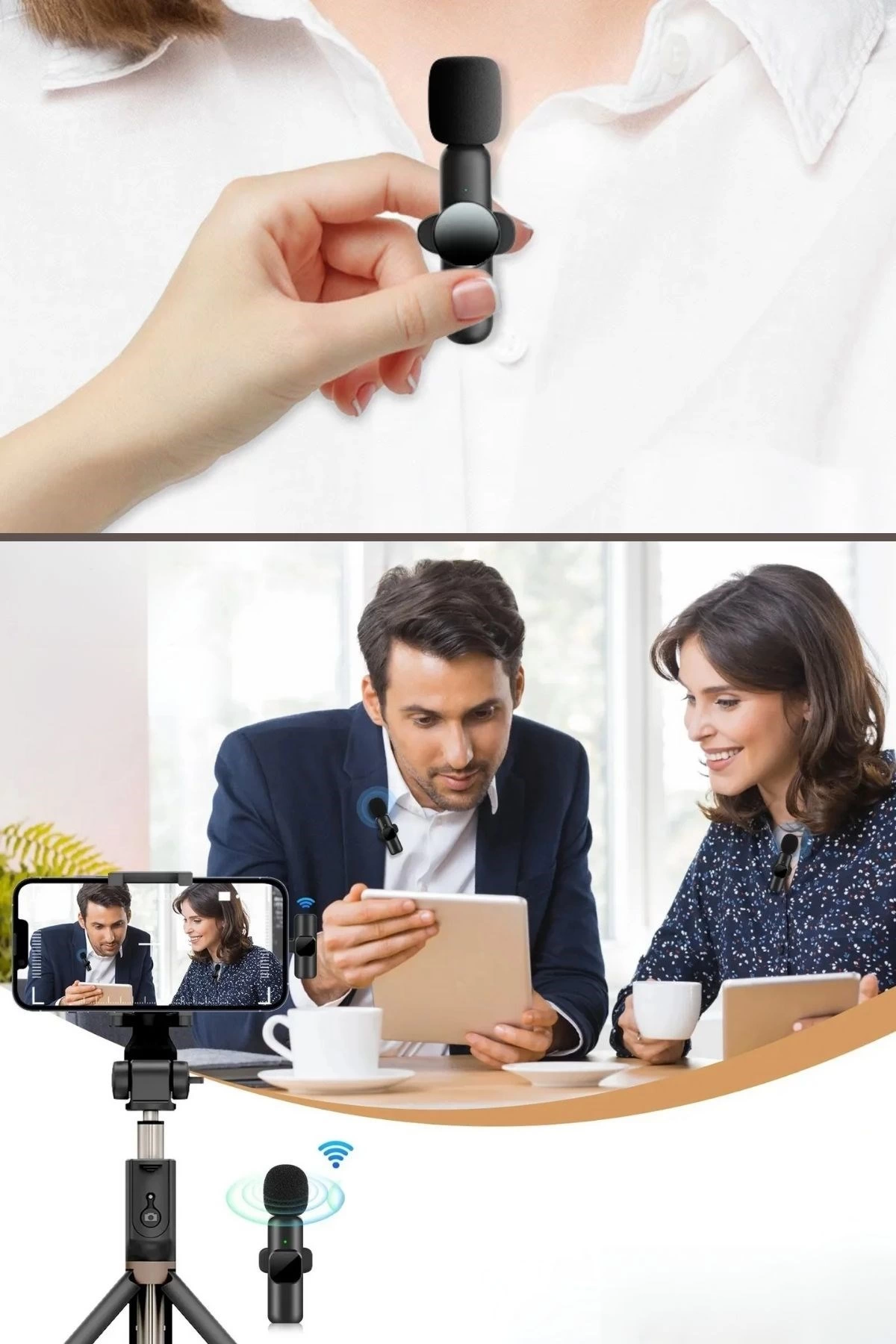 Type C Uyumlu İphone Dönüştürücülü Kablosuz Yaka Mikrofonu Android Ve İphone Uyumlu Mini Mikrofon ( Lisinya ) Type C Uyumlu İphone Dönüştürücülü Kablosuz Yaka Mikrofonu Android Ve İphone Uyumlu Mini Mikrofon ( Lisinya )