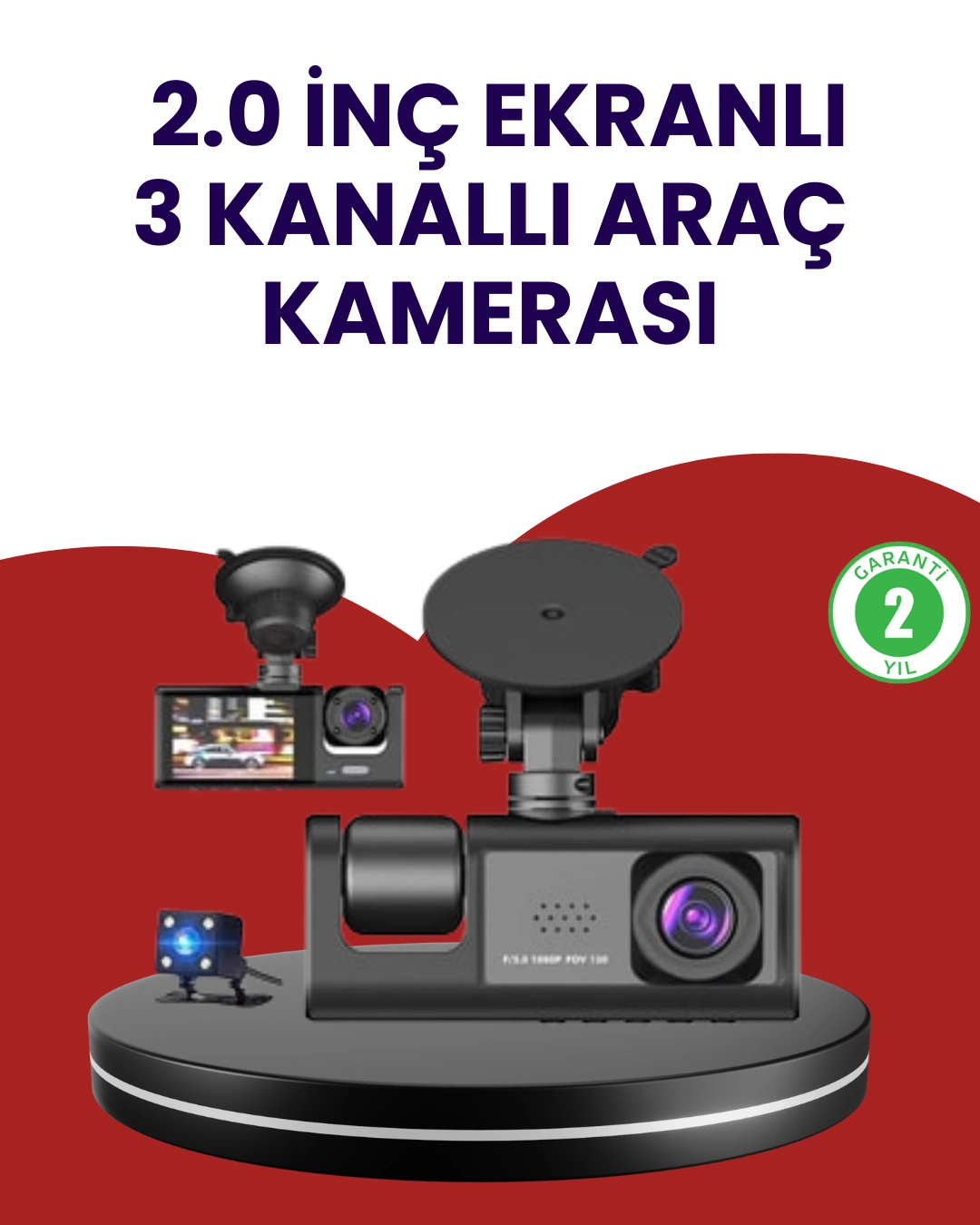 Üç Kameralı Araç Kamerası | Full Hd 1080p Ön + Hd İç/arka ( Lisinya ) Üç Kameralı Araç Kamerası | Full Hd 1080p Ön + Hd İç/arka ( Lisinya )