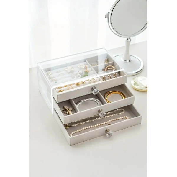 Üç Katlı Takı Organizeri ( Lisinya ) Üç Katlı Takı Organizeri ( Lisinya )