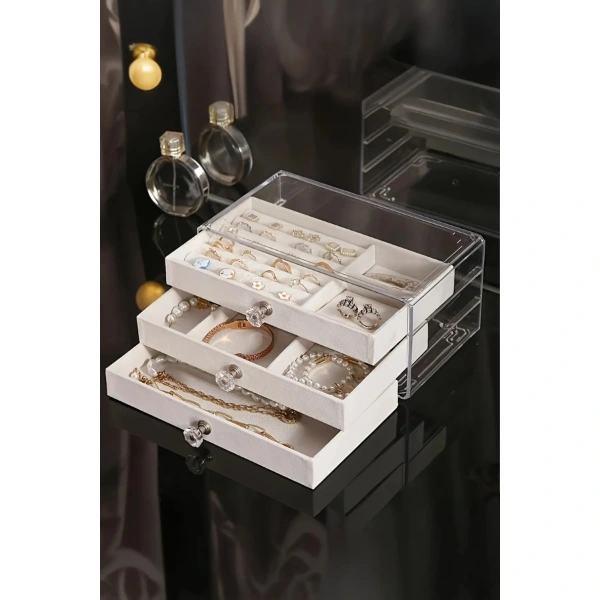 Üç Katlı Takı Organizeri ( Lisinya ) Üç Katlı Takı Organizeri ( Lisinya )