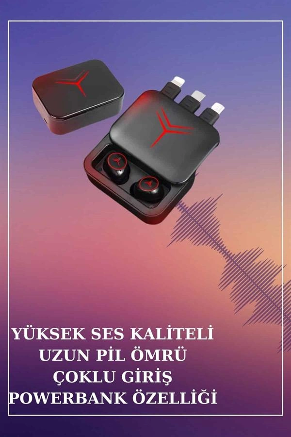 Ucuz Kaliteli Akıllı Saat Ve Powerbank Bluetooth Kulaklık 5.1 Stereo Anc Özelliği ( Lisinya )