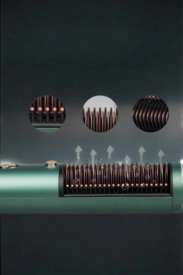 Üflemeli Fön Tarak Düzleştirici Seramik Kaplama Elektriklenme Karşıtı ( Lisinya )