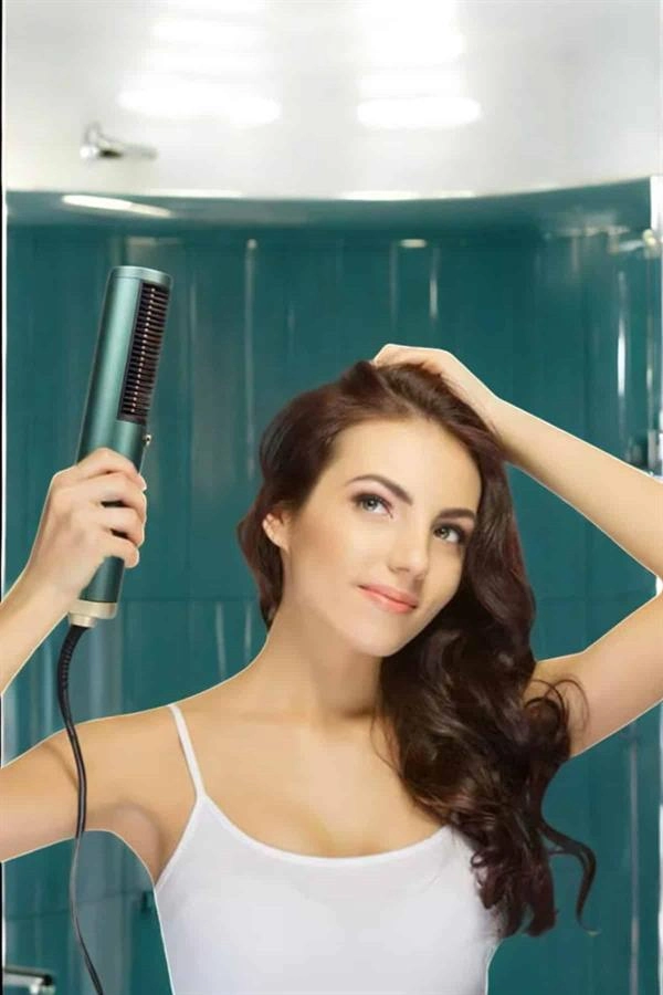 Üflemeli Fön Tarak Düzleştirici Seramik Kaplama Elektriklenme Karşıtı ( Lisinya )