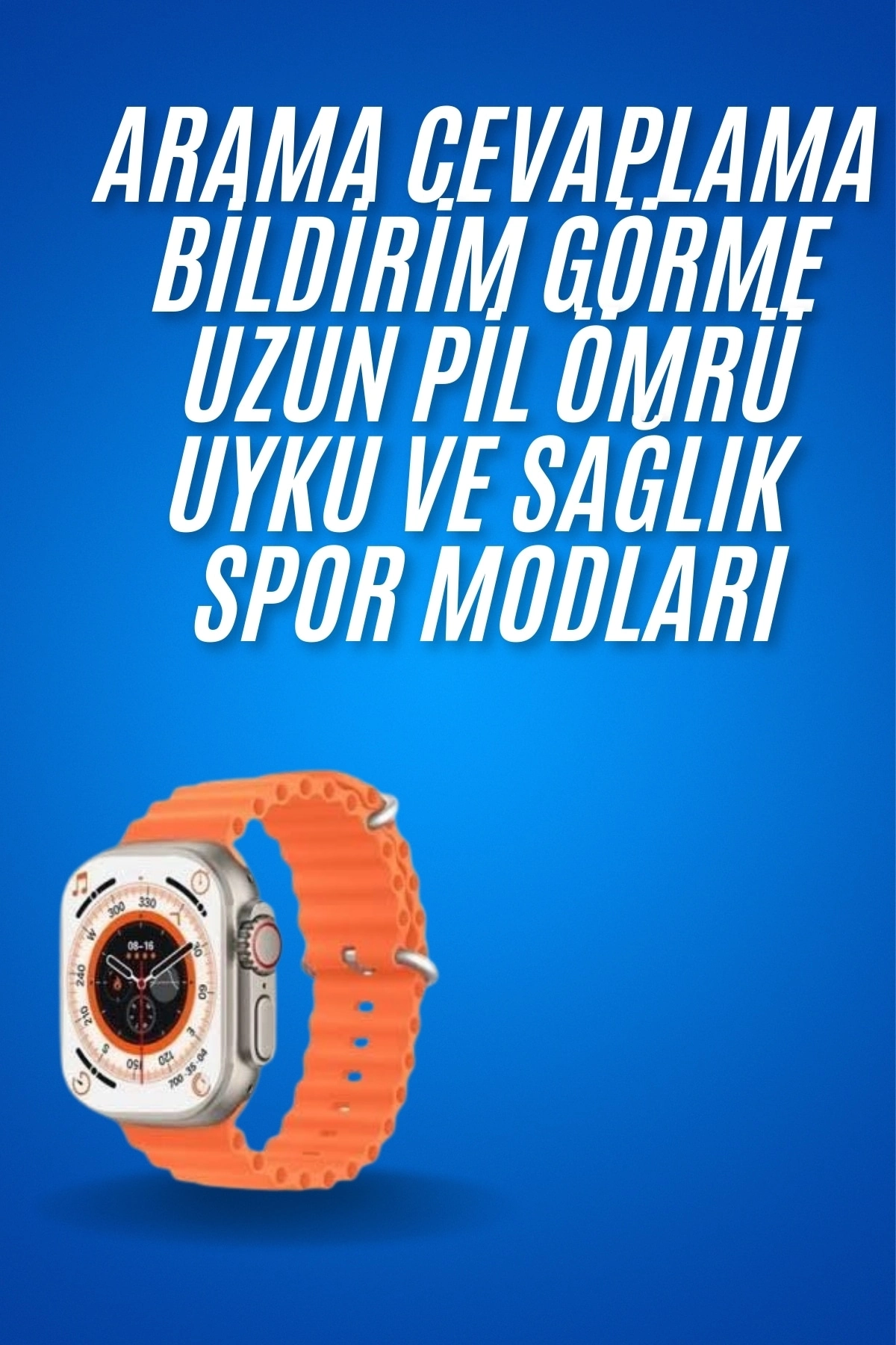 Ultra Akıllı Saat 49 Mm Çift Kordonlu Arama Cevaplama Bluetooth Bağlantılı ( Lisinya )