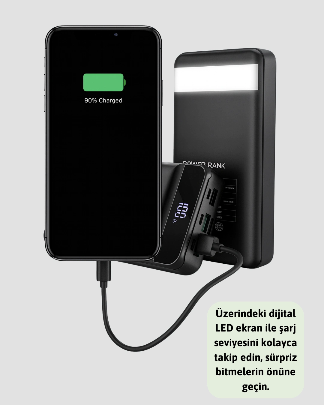 Ultra Güçlü 50.000 Mah Powerbank – Led Ekranlı, Çoklu Bağlantı Seçenekli, Akıllı Koruma Sistemli Şarj Ünitesi ( Lisinya ) Ultra Güçlü 50.000 Mah Powerbank – Led Ekranlı, Çoklu Bağlantı Seçenekli, Akıllı Koruma Sistemli Şarj Ünitesi ( Lisinya )