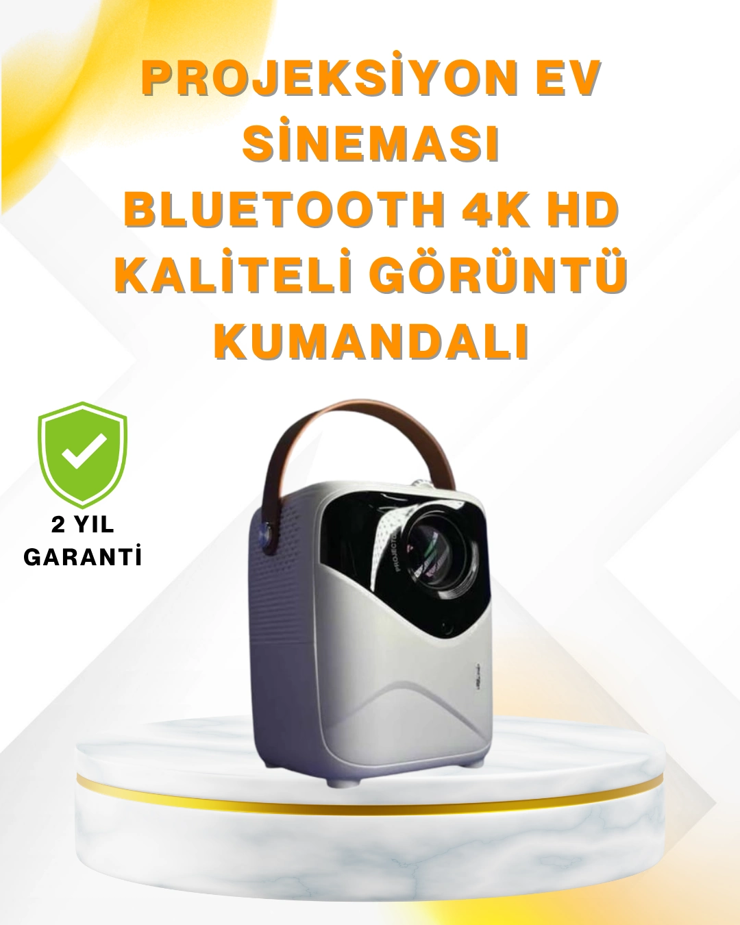 Ultra Hd Çözünürlüklü Taşınabilir Projektör – 1920x1080 Piksel Görüntü Kalitesi ( Lisinya )