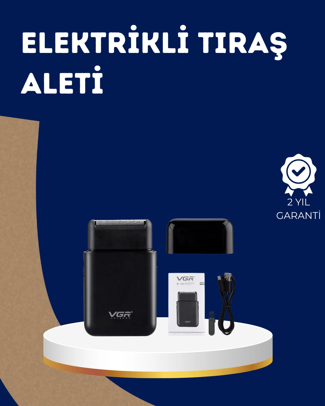 Ultra İnce Elektrikli Tıraş Makinesi | Usb Şarjlı Ve Su Geçirmez ( Lisinya )