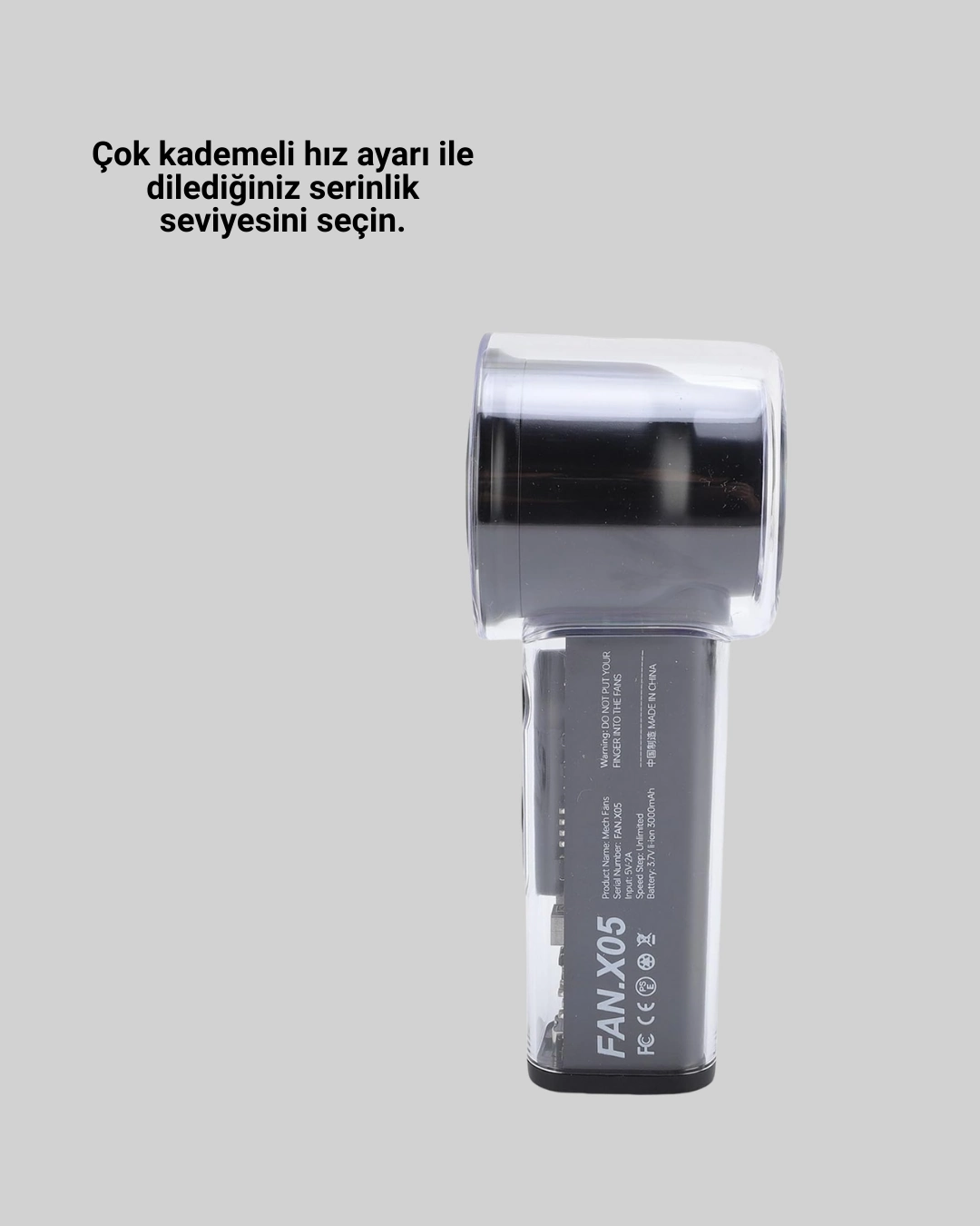 Ultra Sessiz Usb Şarjlı Fan | Taşınabilir Ve Hafif Tasarım ( Lisinya )