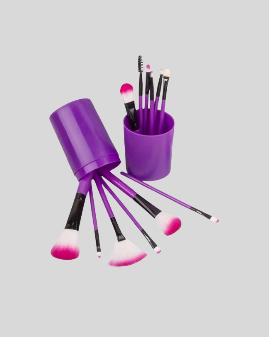 Ultra Yumuşak 12’li Makyaj Fırça Seti – Dökülme Yapmaz, Dalin Şampuan İle Temizlenebilir ( Lisinya )