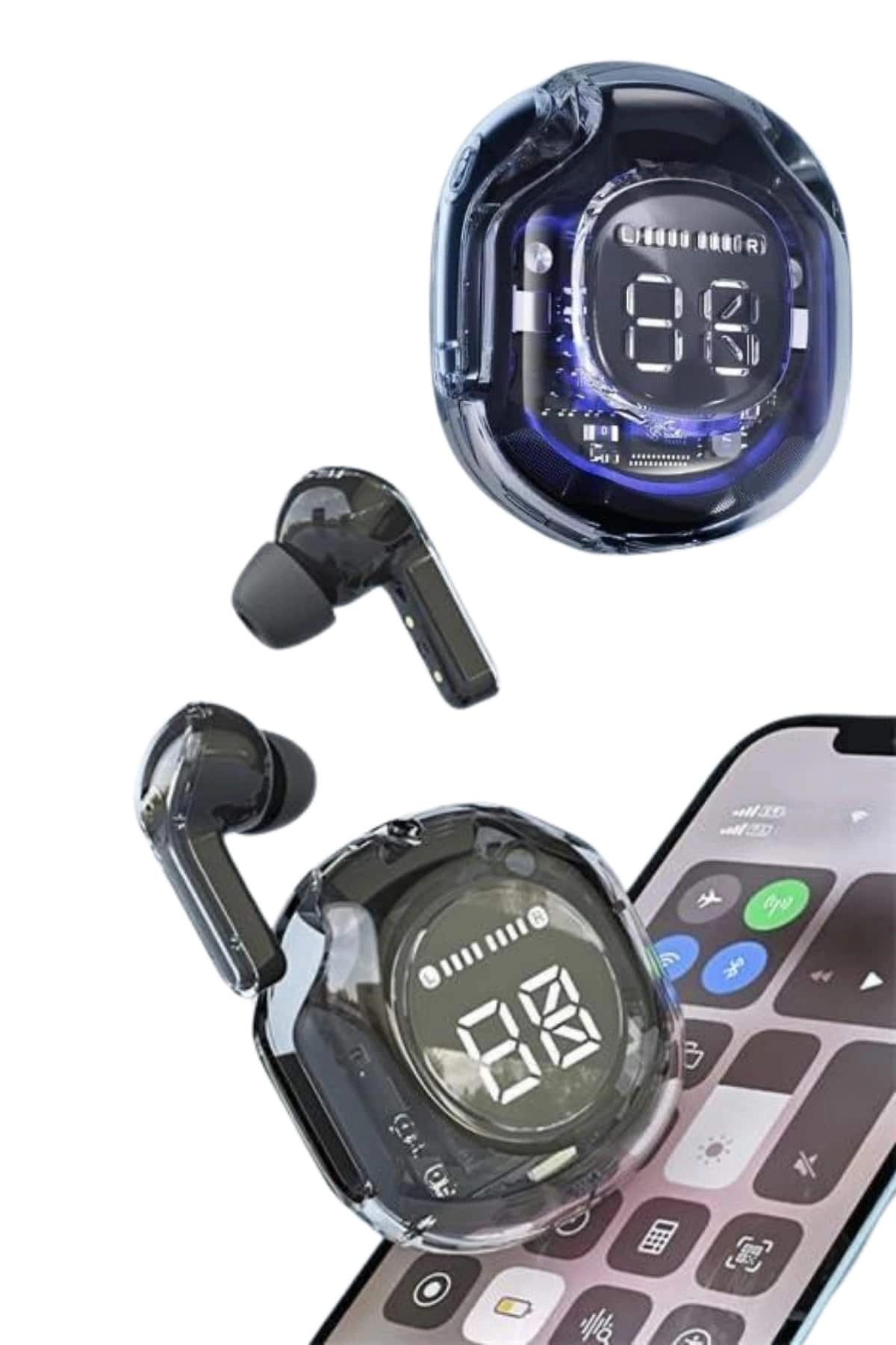 Ultrapods Led Göstergeli  Kulaklığı Anc Destekli Bluetooth 5.3 ( Lisinya )