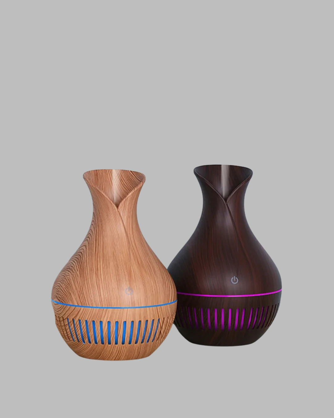 Ultrasonik Ahşap Desenli 130ml Aromaterapi Difüzör Ve Hava Nemlendirici ( Lisinya )