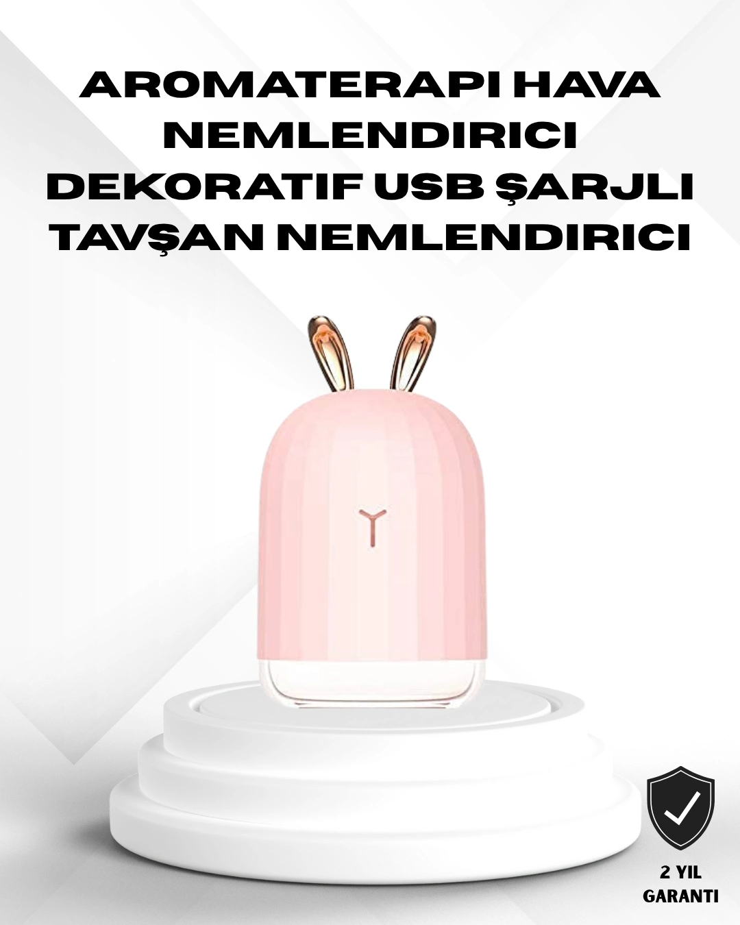 Ultrasonik Hava Nemlendirici 200 Ml Aroma Difüzör Led Işıklı Sessiz ( Lisinya )