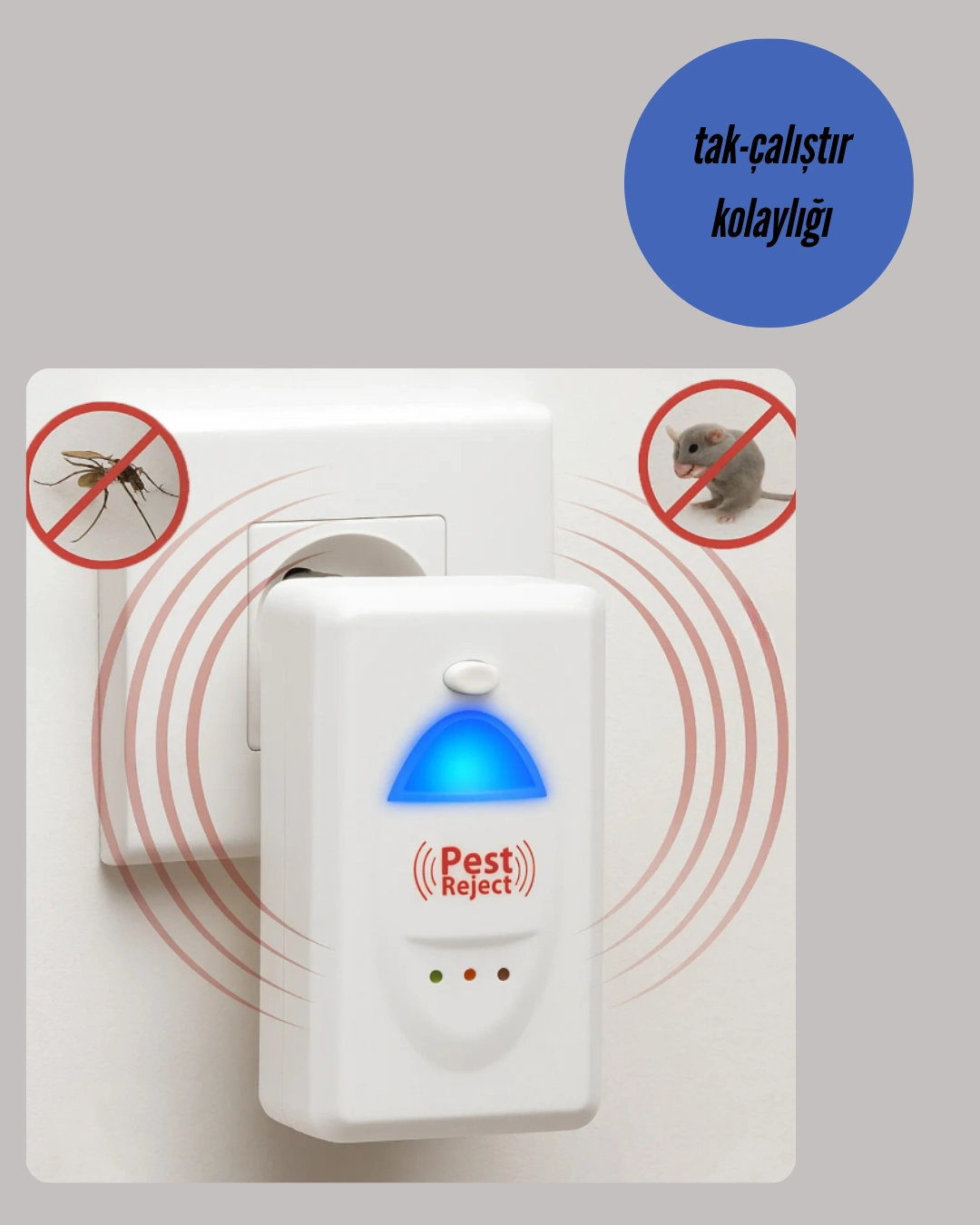 Ultrasonik Teknolojili Elektronik Haşere Kovucu ( Lisinya )