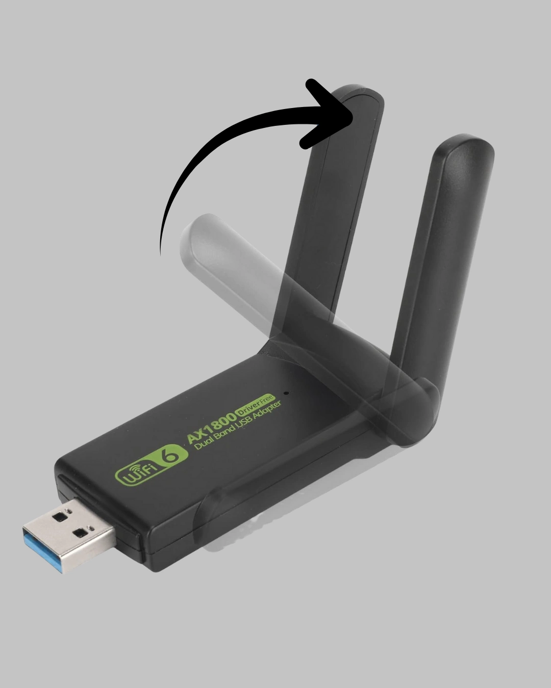 Ultratekno Dual Band Kablosuz Adaptör – 1200 Mbps, Usb 3.0, Çift Antenli, Geniş Kapsama Alanı Ve Yüksek Hız ( Lisinya )