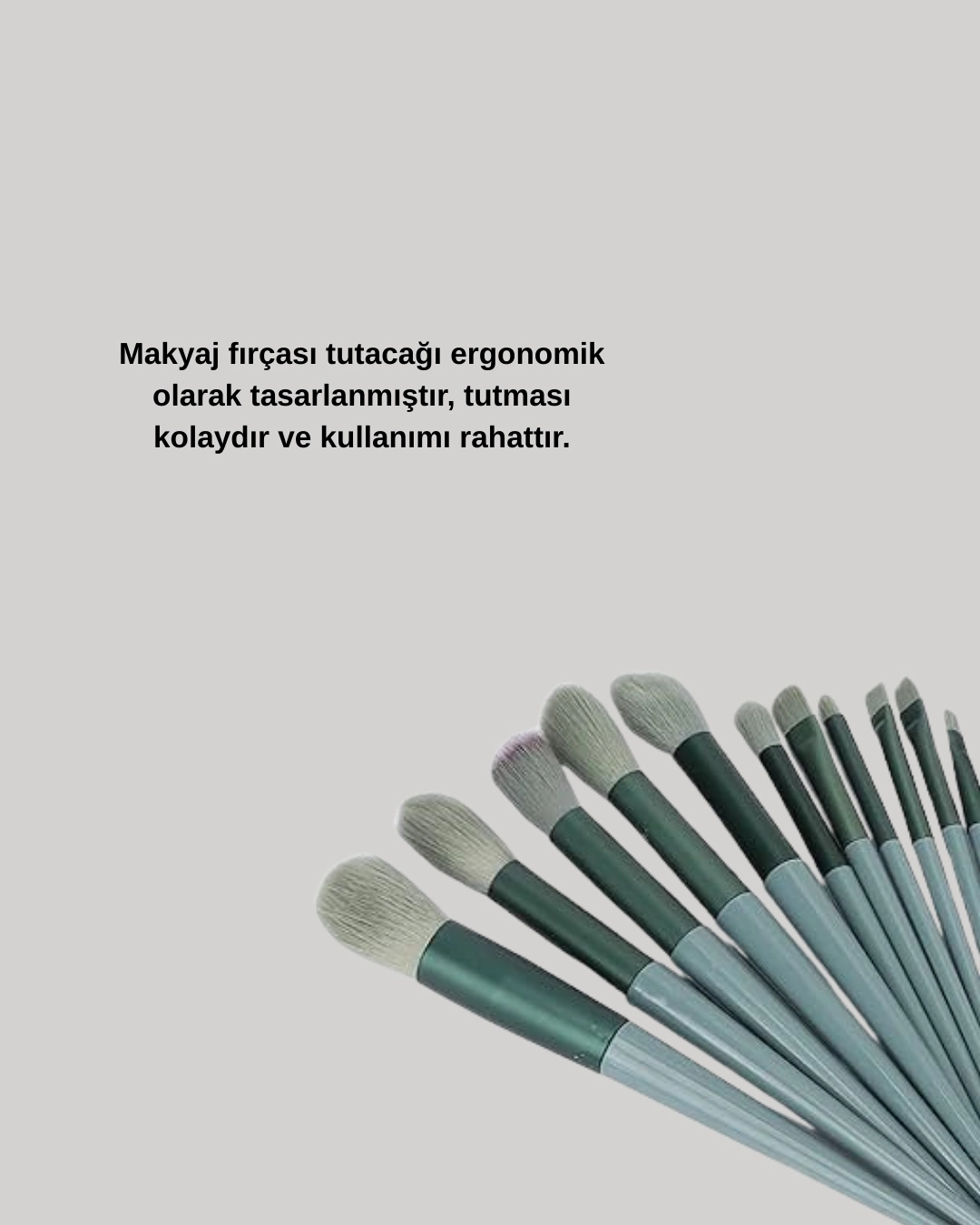 Umuşak Kıllı Es Tasarımlı 13'lü Makyaj Fırçası Seti Günlük Ve Profesyonel Kullanım ( Lisinya )