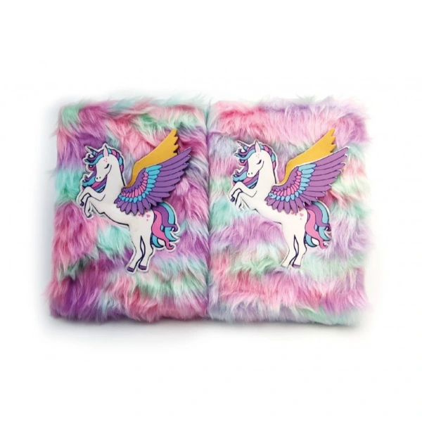 Unicorn Tasarımlı Peluş Hatıra Defteri ( Lisinya ) Unicorn Tasarımlı Peluş Hatıra Defteri ( Lisinya )