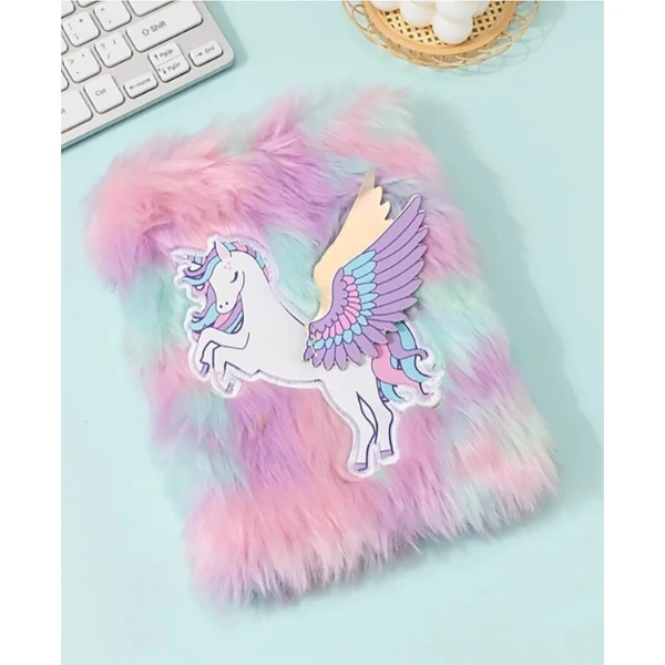 Unicorn Tasarımlı Peluş Hatıra Defteri ( Lisinya ) Unicorn Tasarımlı Peluş Hatıra Defteri ( Lisinya )