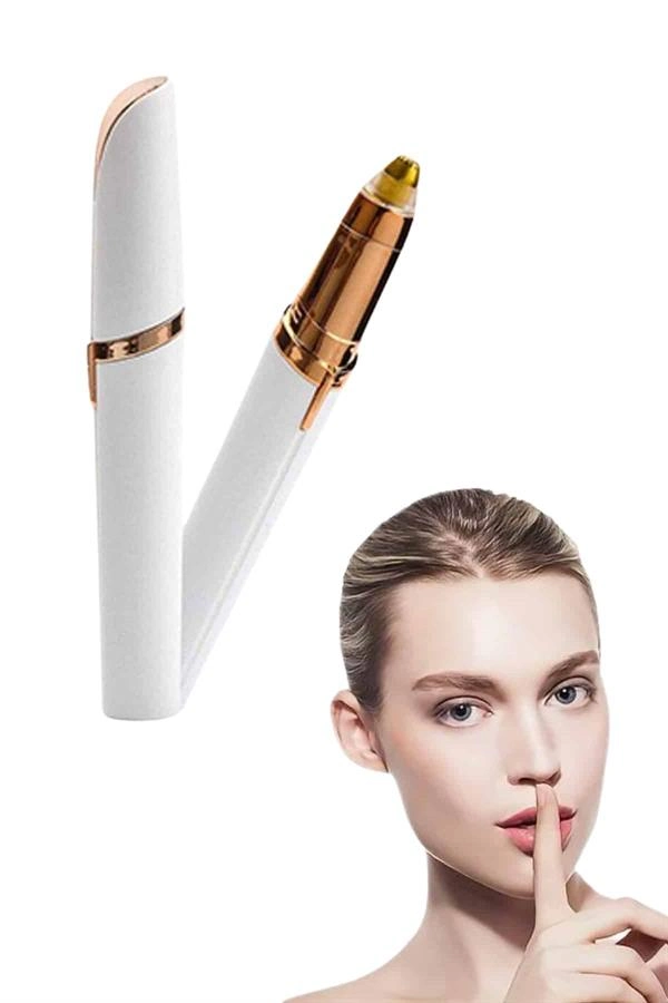 Unısex Şarjlı Kaş Bıyık Alma Epilatörü Hassas Ciltlere Özel Acısız ( Lisinya )