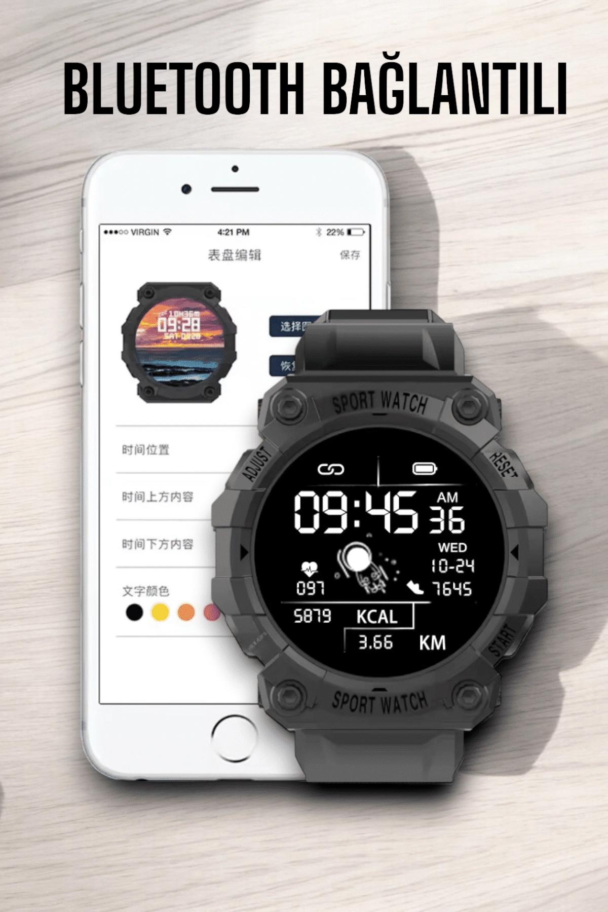 Unisex Tasarımıyla Klasik Ve Spor Kombinlere Uygun Akıllı Saat ( Lisinya )