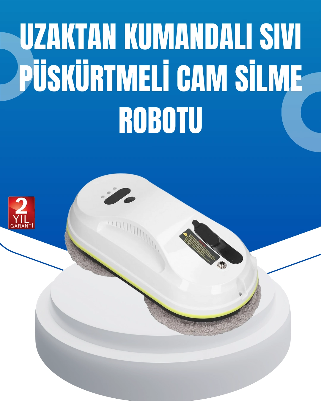 Ups Destekli Düşmeye Karşı Korumalı Cam Temizleme Robotu ( Lisinya )