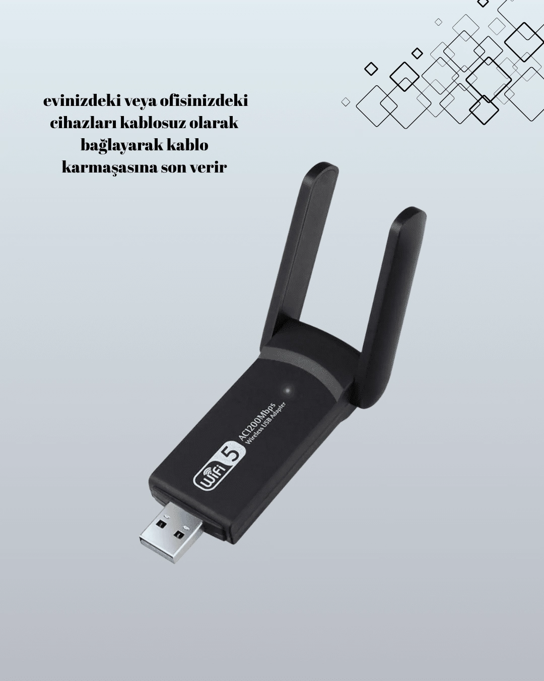 Usb 3.0 Wireless Adaptör – 2.4ghz & 5ghz Destekli ( Lisinya )