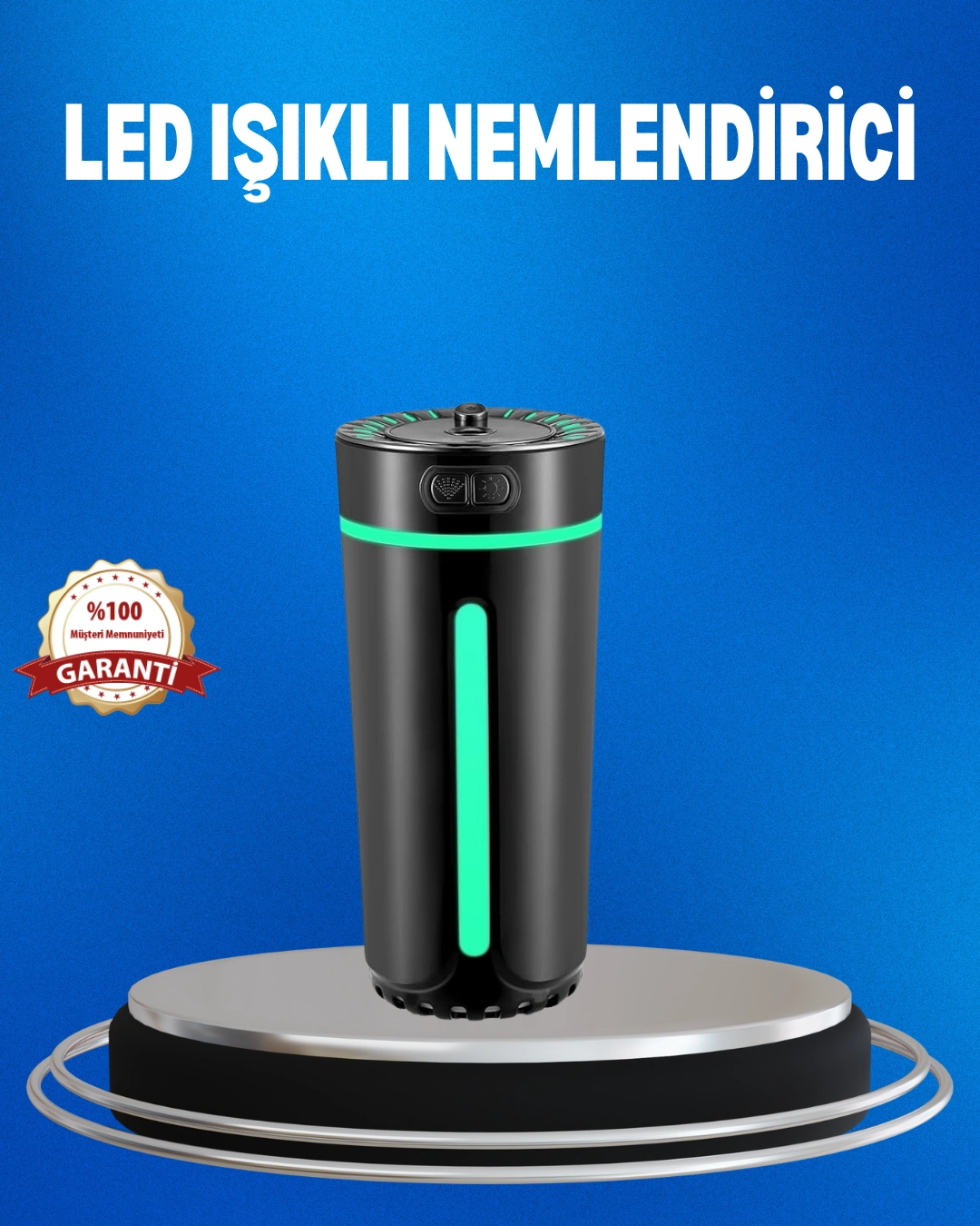 Usb Bağlantılı Led’li Hava Nemlendirici Aromaterapi Buhar Difüzörü ( Lisinya )