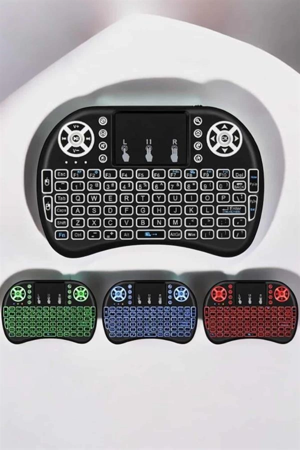 Usb Bağlantılı Mini Q Klavye Işıklı Tüm Cihazlara Uyumlu ( Lisinya )