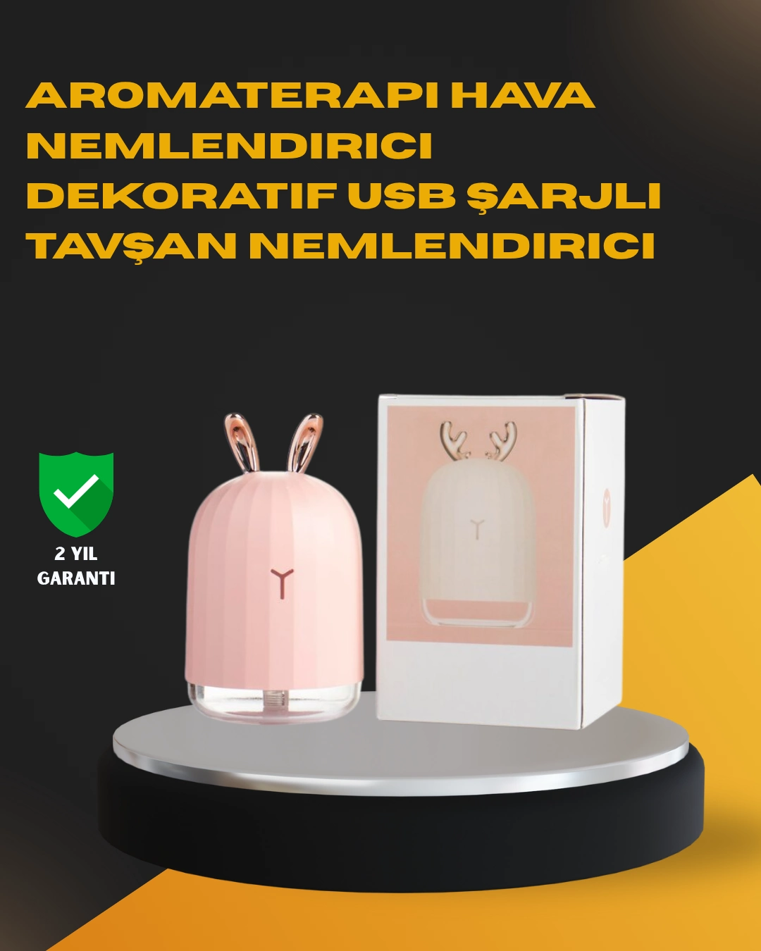Usb Bağlantılı Sessiz Çalışan Led Işıklı Nemlendirici Difüzör 200 Ml ( Lisinya )