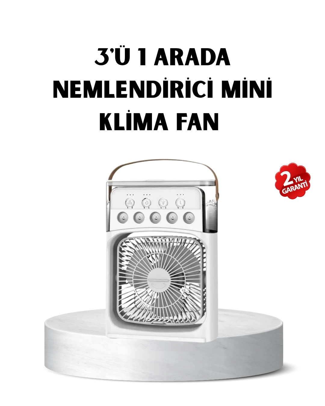 Usb Bağlantılı Taşınabilir Mini Klima Fan 500ml Su Hazneli Ve Sessiz Çalışma ( Lisinya )