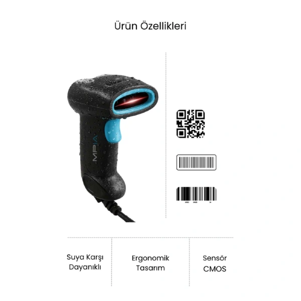 Usb Kablolu 1d/2d Barkod & Karekod Okuyucu ( Lisinya ) Usb Kablolu 1d/2d Barkod & Karekod Okuyucu ( Lisinya )