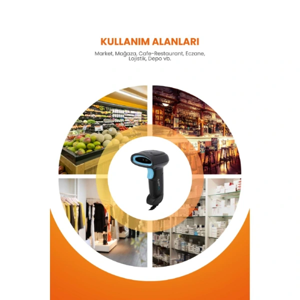 Usb Kablolu 1d/2d Barkod & Karekod Okuyucu ( Lisinya ) Usb Kablolu 1d/2d Barkod & Karekod Okuyucu ( Lisinya )