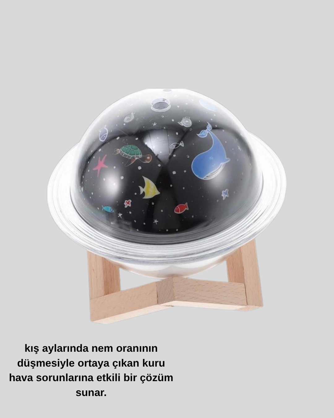 Usb Mini Hava Nemlendirici Ve Projeksiyon Lamba – Taşınabilir, Sessiz, Dekoratif Aromaterapi Cihazı ( Lisinya )