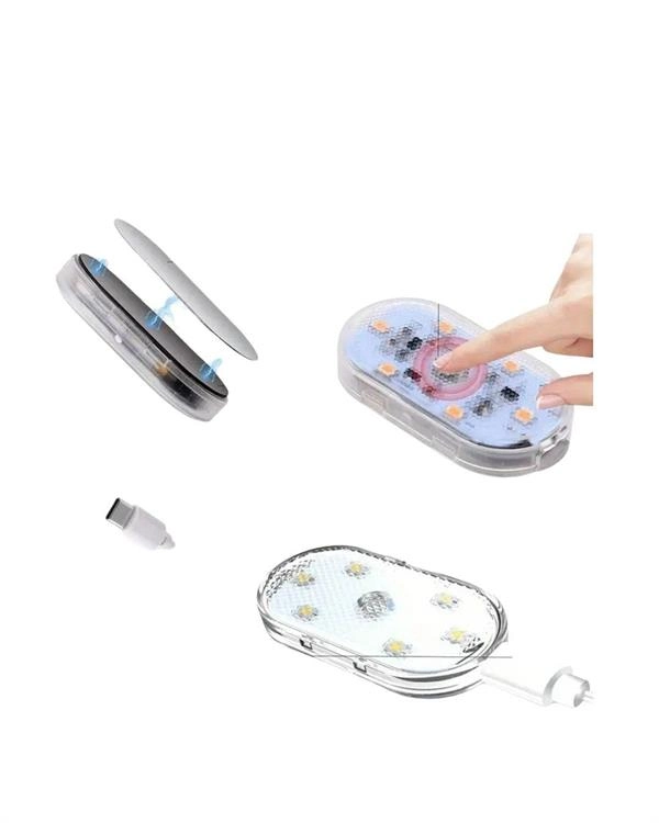Usb Şarjlı, 3 Saat Kesintisiz Çalışan Araba Atmosfer Işıkları ( Lisinya )