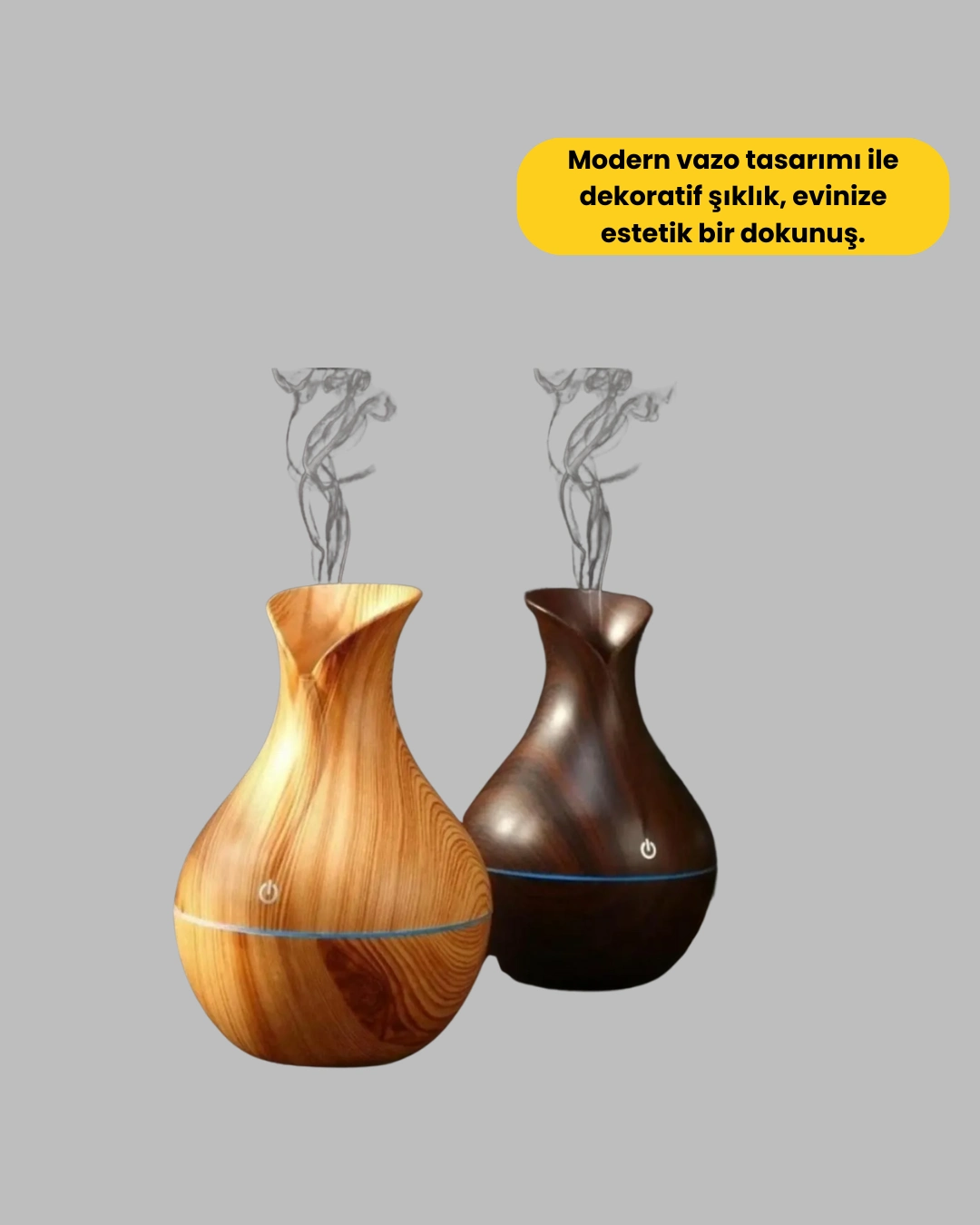 Usb Şarjlı 7 Renk Led Işıklı Sessiz Çalışan Mini Hava Nemlendirici ( Lisinya )