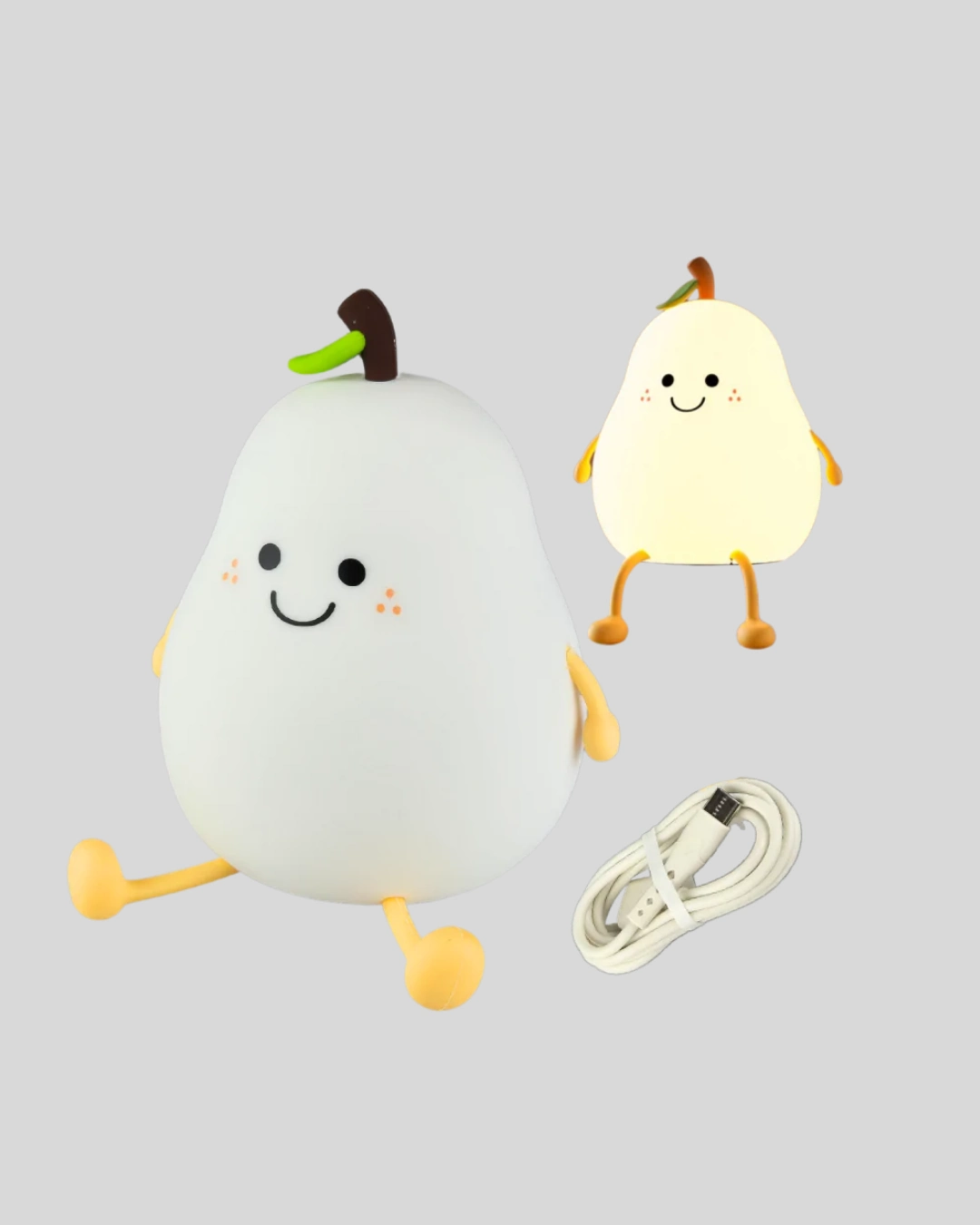 Usb Şarjlı Armut Gece Lambası Dokunmatik Renk Değişimli ( Lisinya )