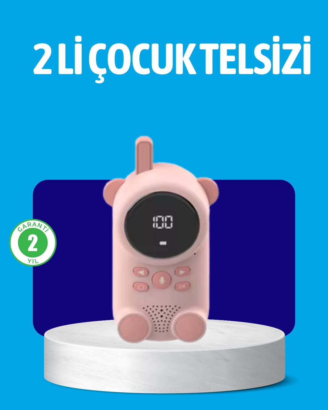 Usb Şarjlı Çocuk Telsizi – Renkli Ekran, Vox Modu, Kompakt Tasarım ( Lisinya ) Usb Şarjlı Çocuk Telsizi – Renkli Ekran, Vox Modu, Kompakt Tasarım ( Lisinya )