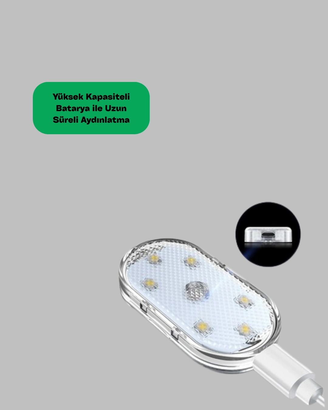 Usb Şarjlı Çok Renkli Dokunmatik Led Gece Lambası ( Lisinya )