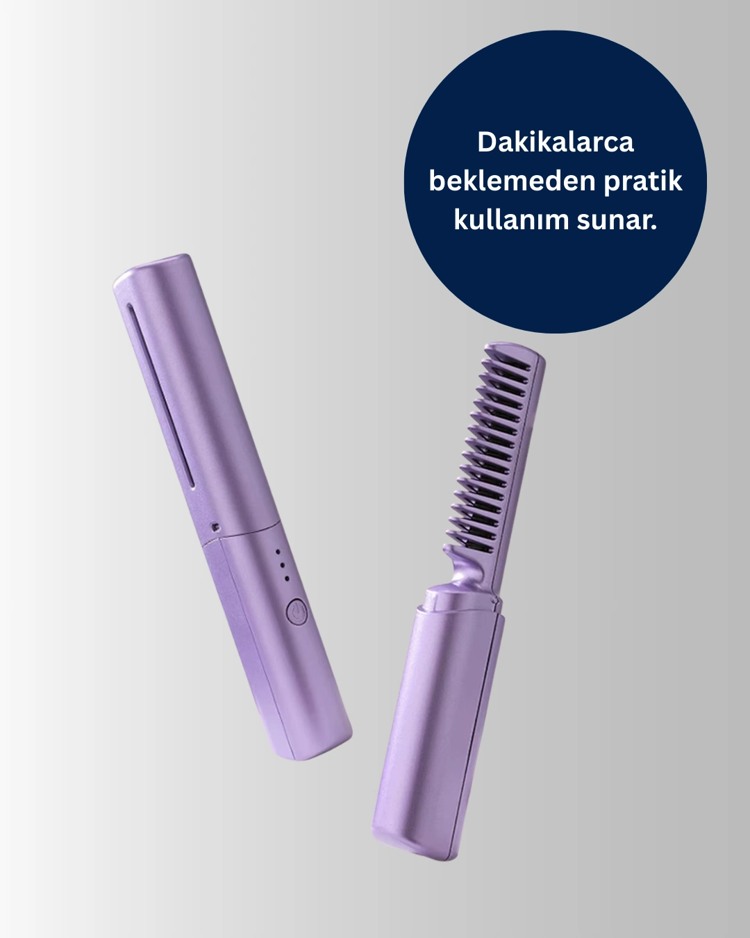 Usb Şarjlı Kablosuz Saç Düzleştirici – Hızlı Ve Pratik ( Lisinya )