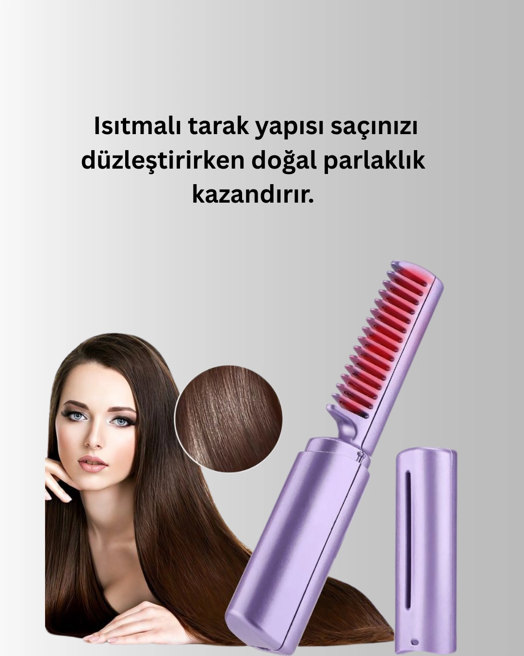 Usb Şarjlı Kablosuz Saç Düzleştirici – Hızlı Ve Pratik ( Lisinya )