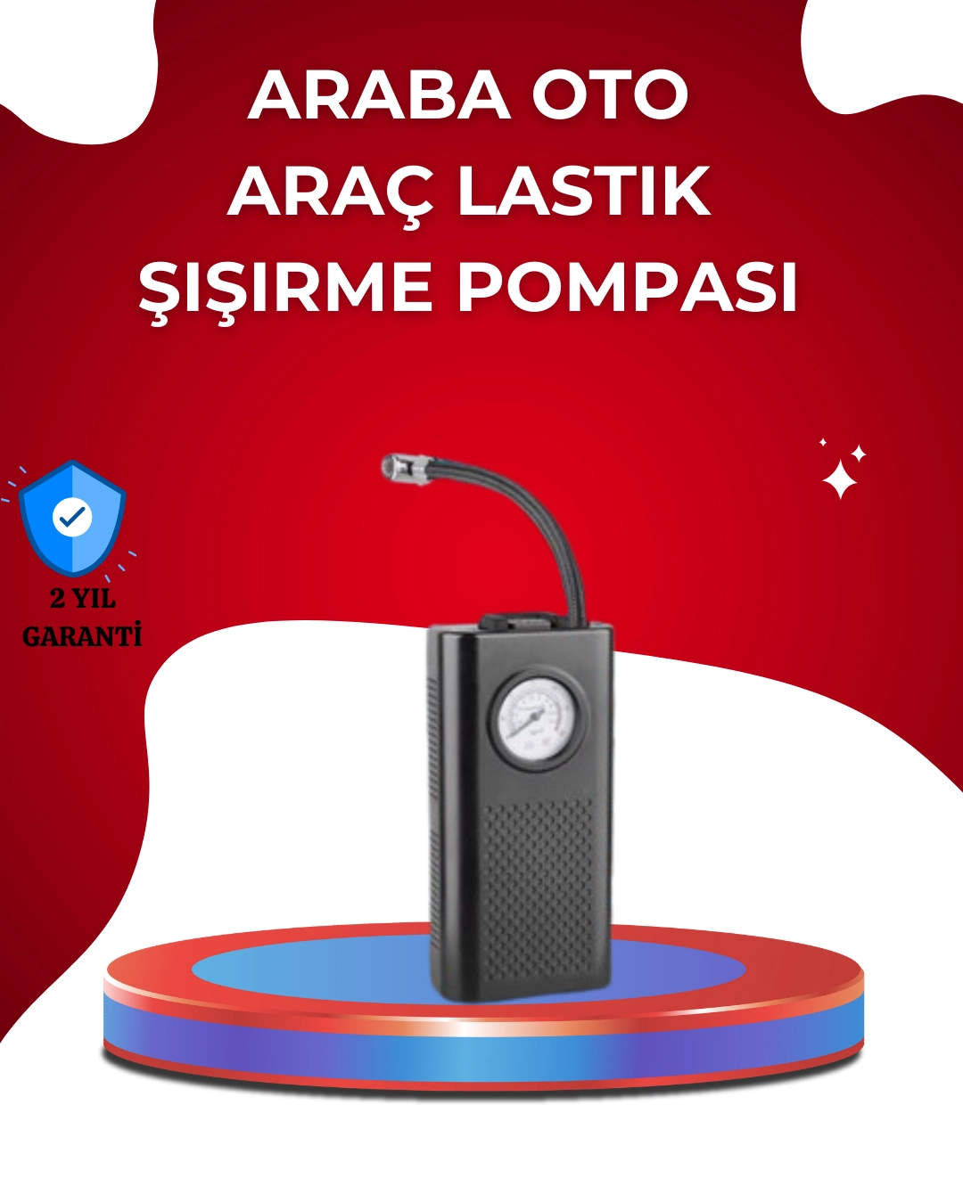 Usb Şarjlı Kompakt Elektrikli Hava Kompresörü 3000 Mah ( Lisinya )